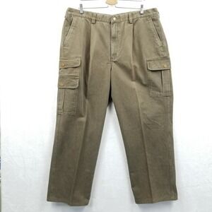 Vintage Orvis Pants Men 40 Olive Cargo Expedition Outback Heavyweight Cotton New